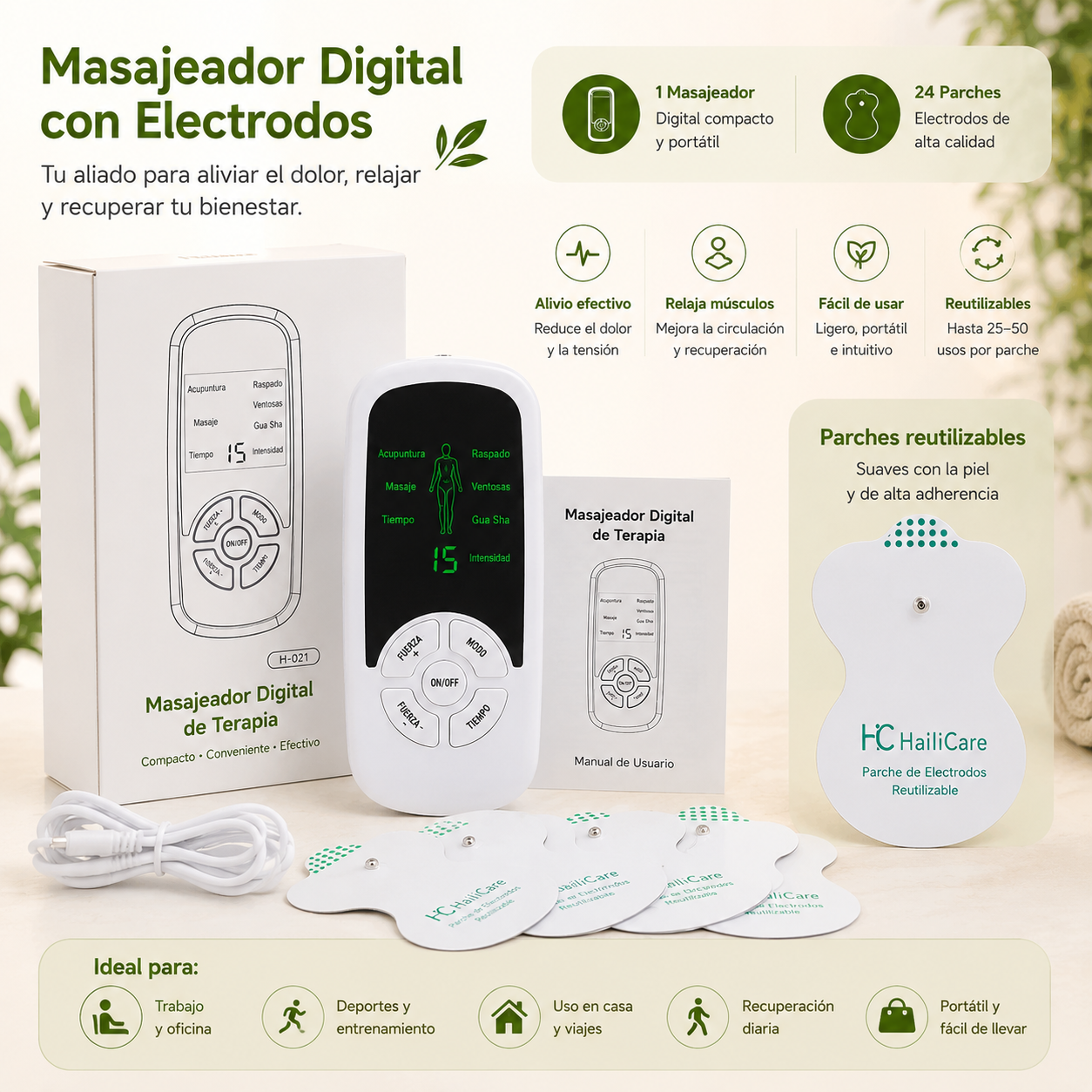 Masajeador EMS de Relajación Muscular