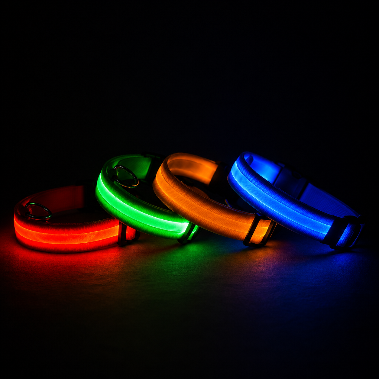 Collar Luminoso LED de Seguridad para Perros