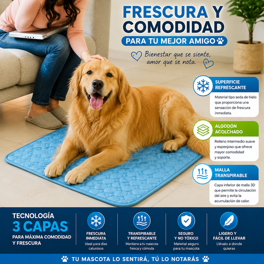 ❄️ Alfombrilla Refrescante Premium para Perros y Gatos