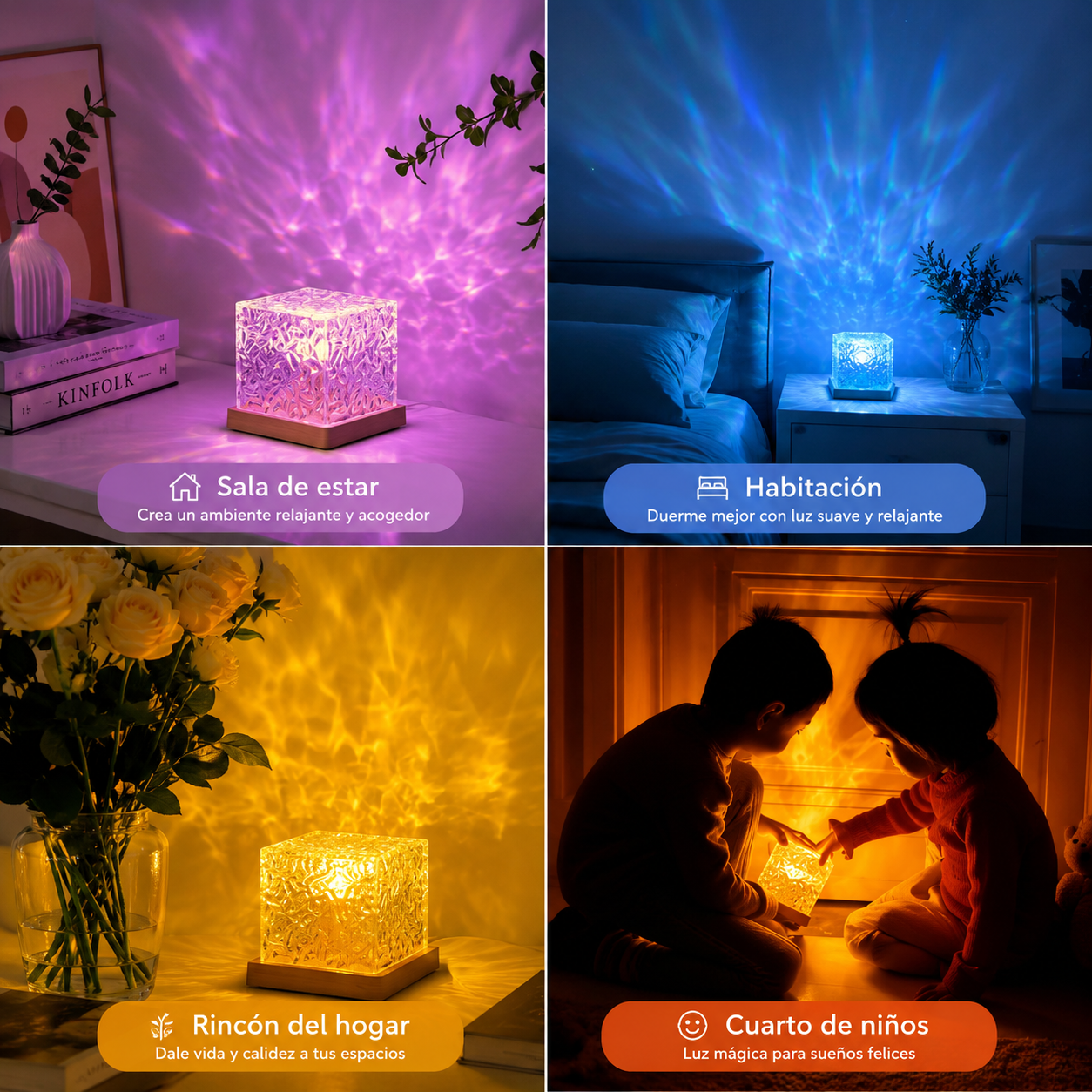Proyector de Ondas de Agua RGB
