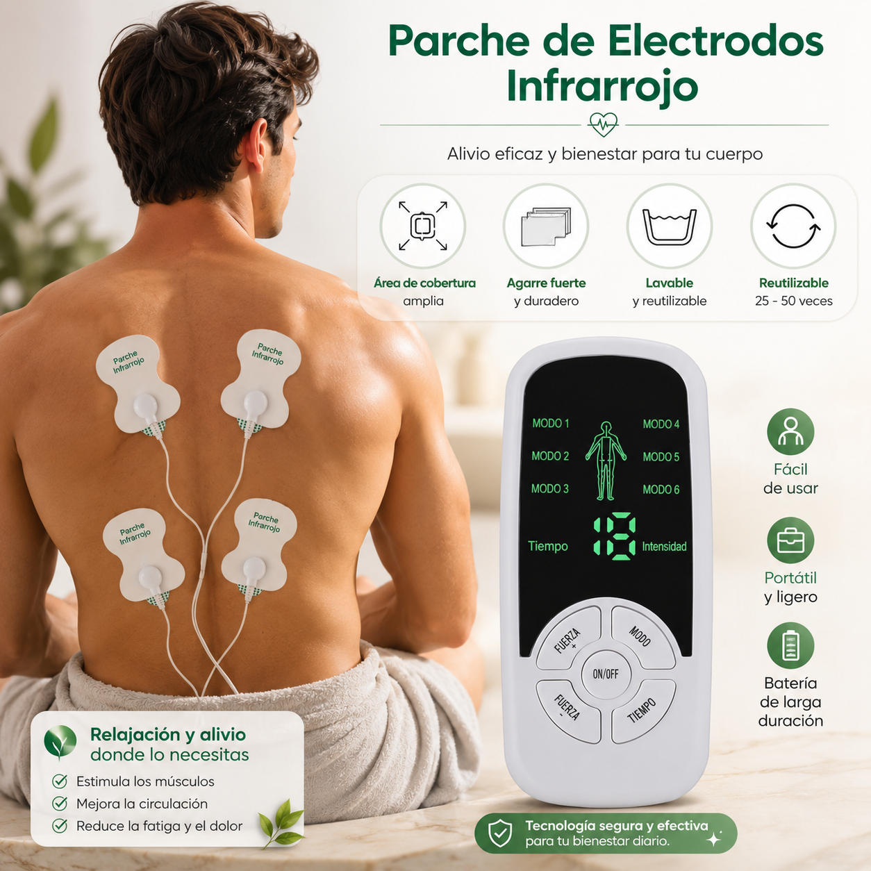 Masajeador EMS de Relajación Muscular