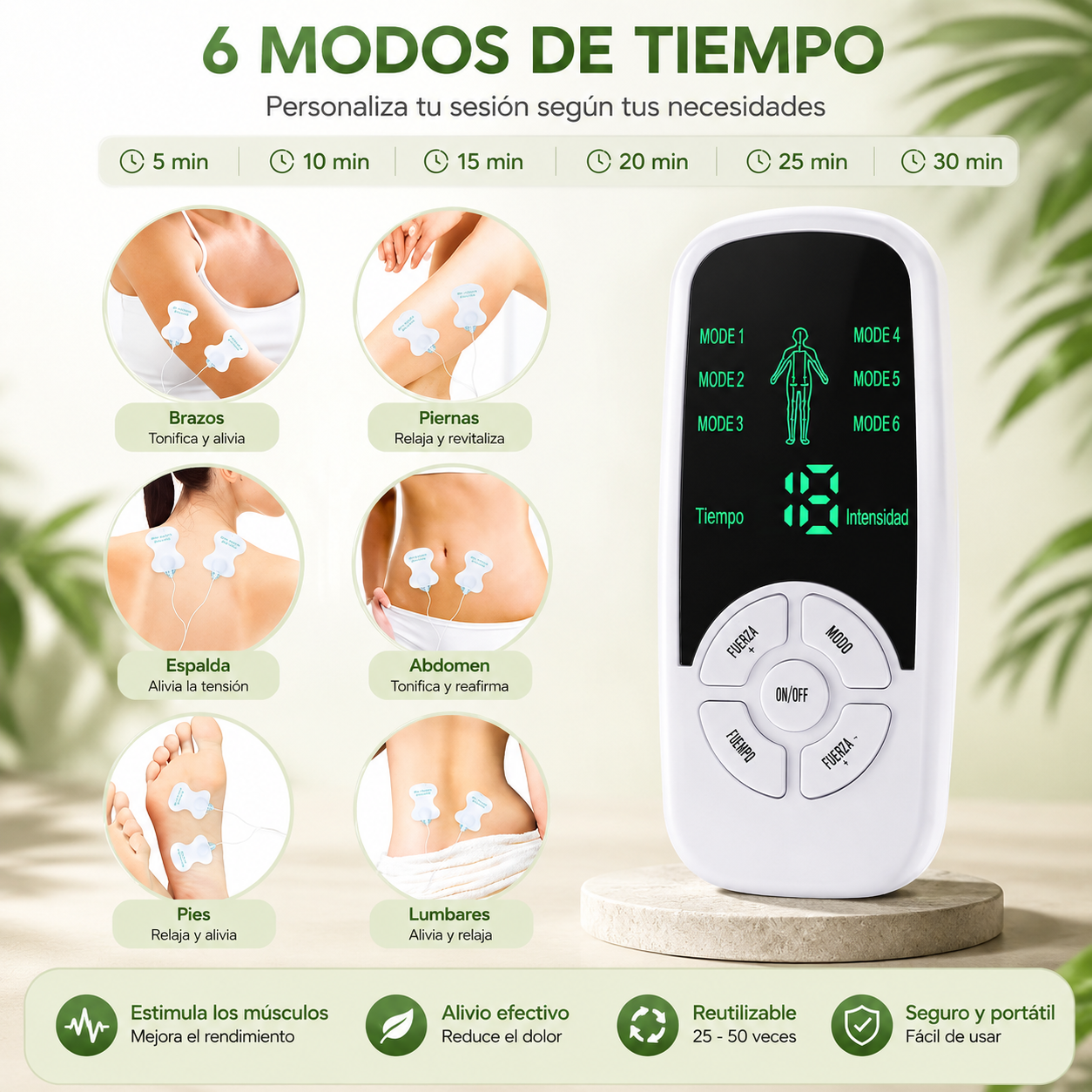 Masajeador EMS de Relajación Muscular