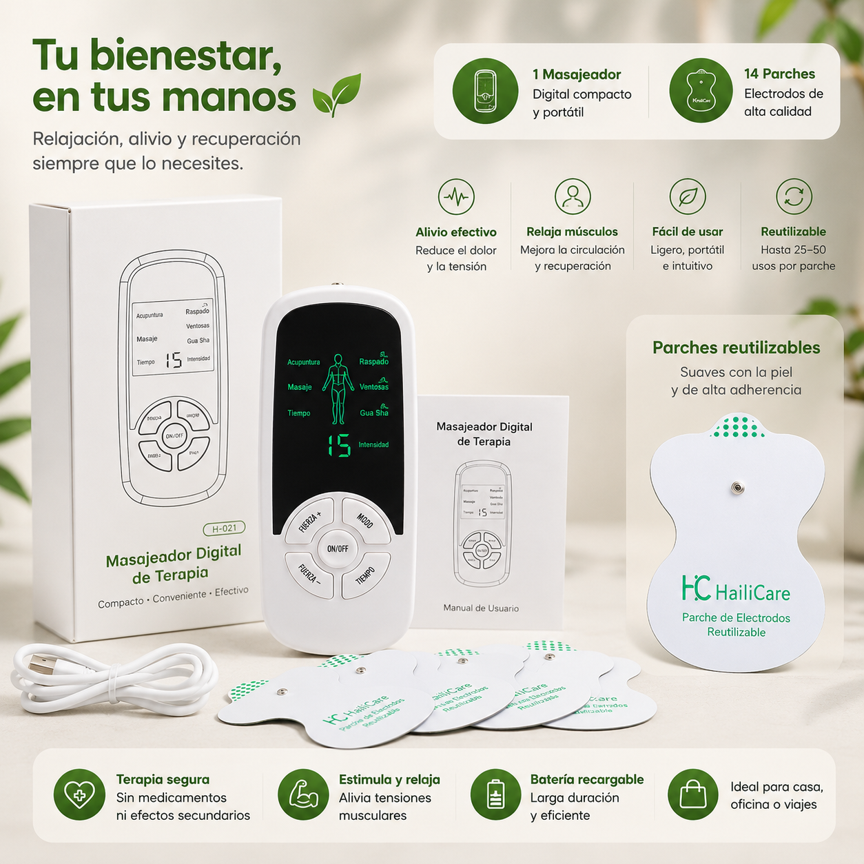 Masajeador EMS de Relajación Muscular