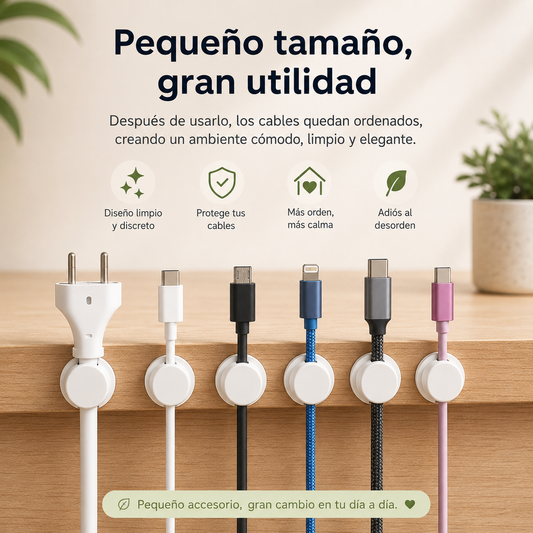 Organizador Magnético de Cables 360°