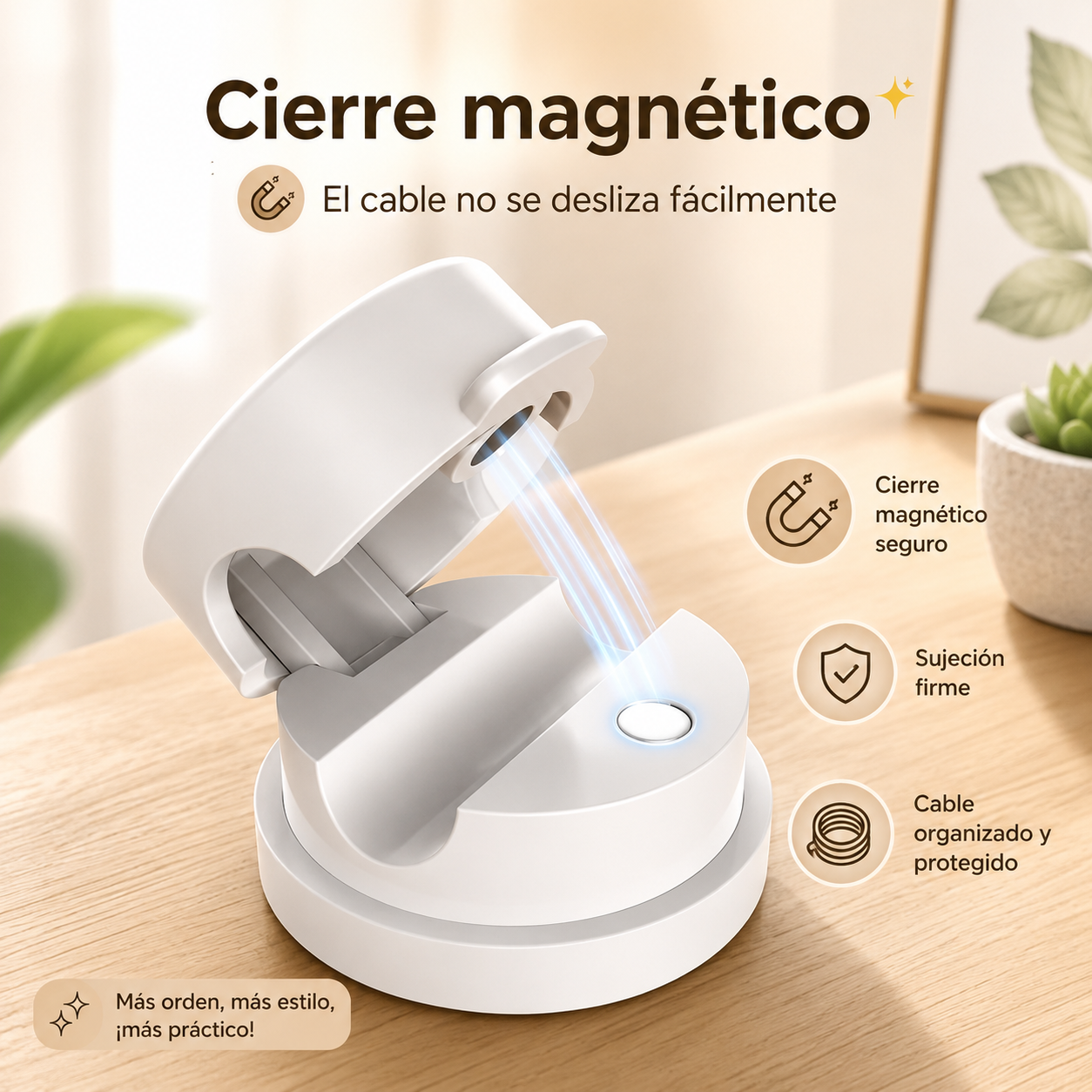 Organizador Magnético de Cables 360°