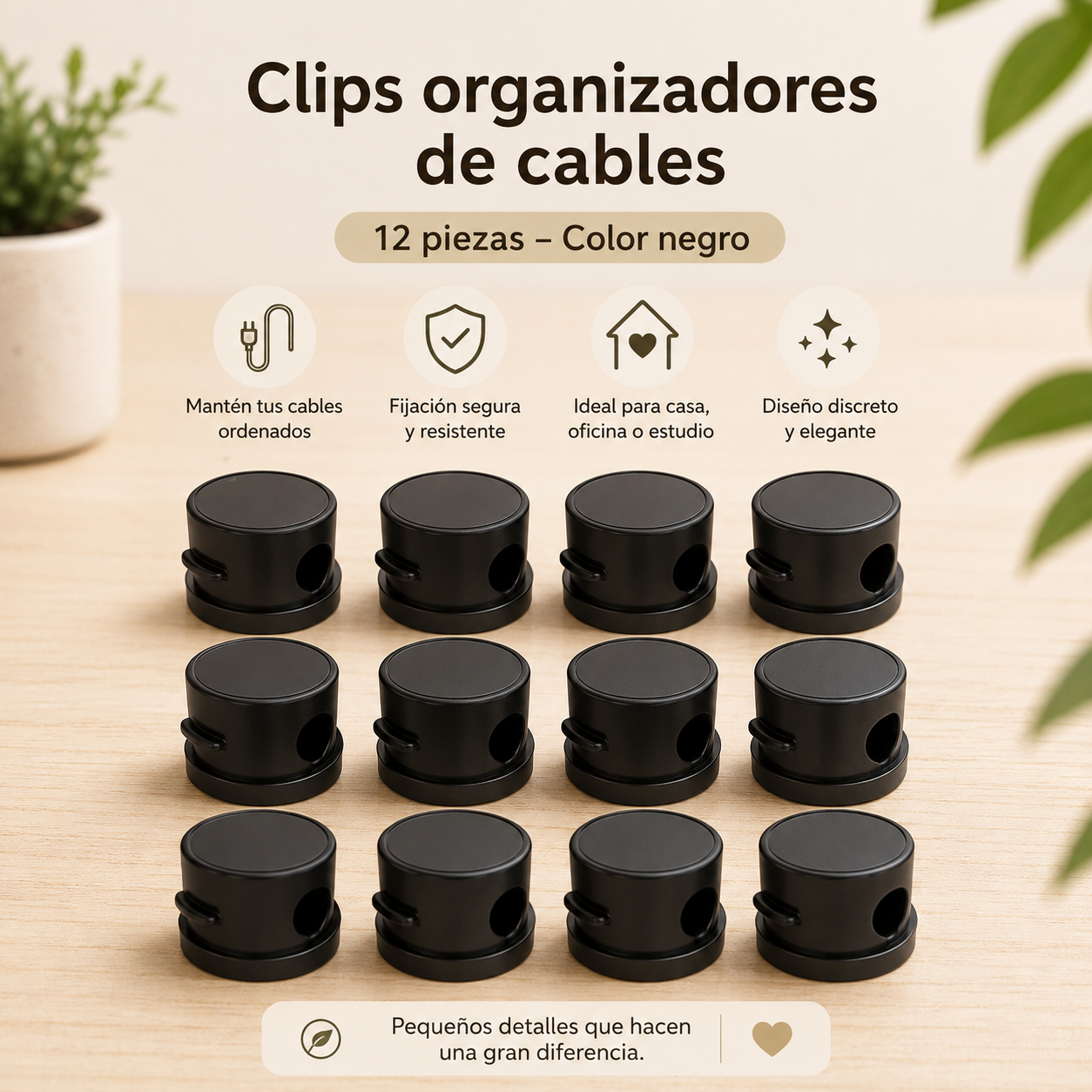Organizador Magnético de Cables 360°