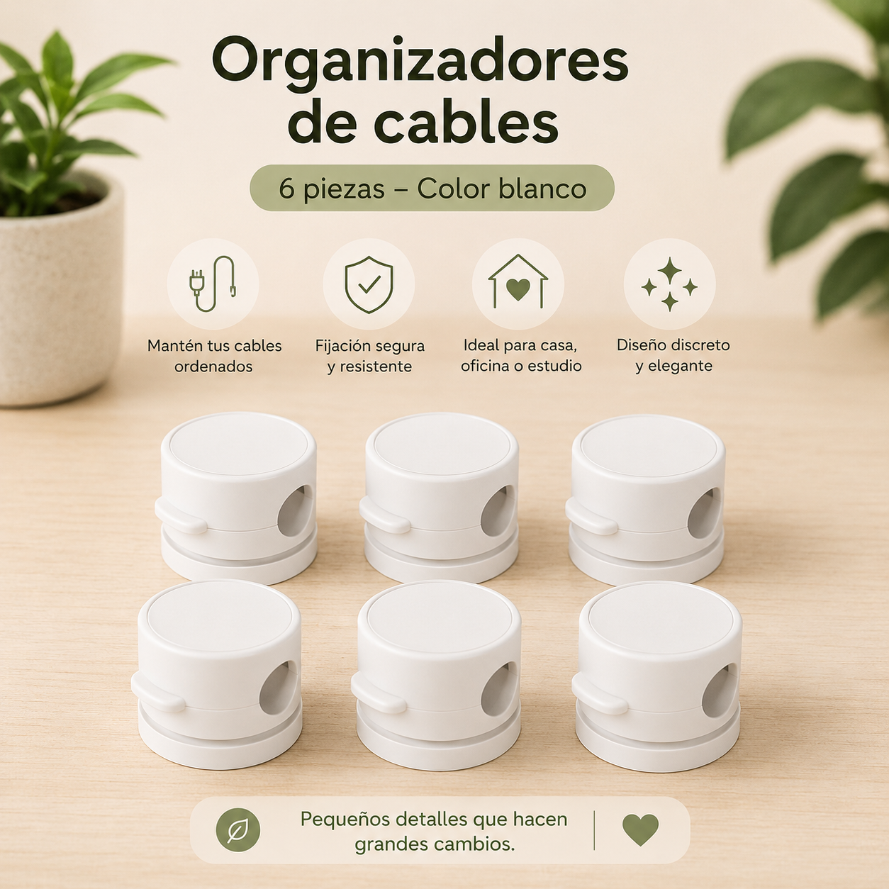 Organizador Magnético de Cables 360°