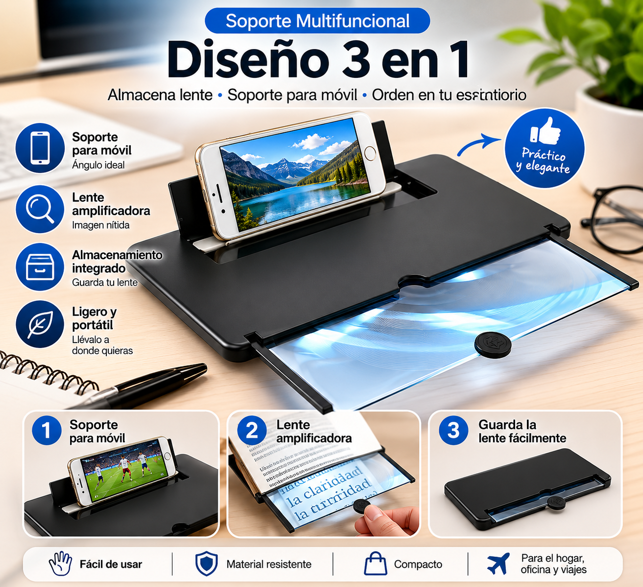 Amplificador de Pantalla HD para Móvil