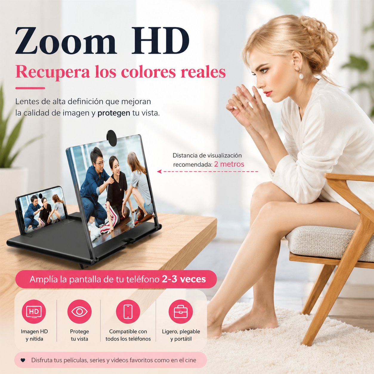 Amplificador de Pantalla HD para Móvil