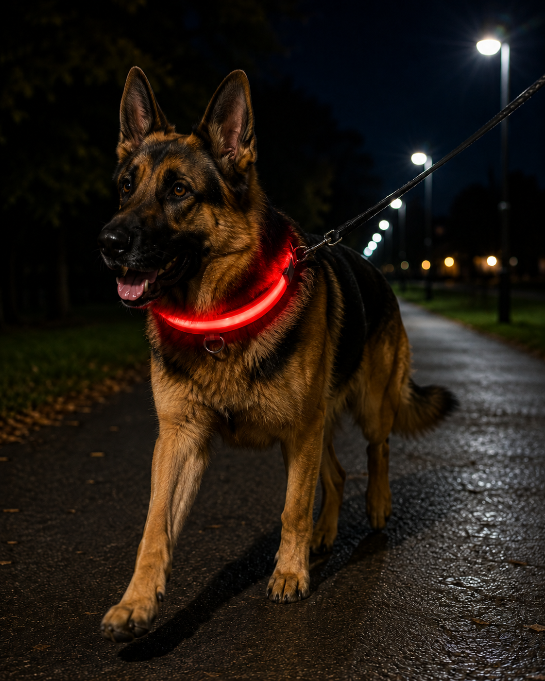 Collar Luminoso LED de Seguridad para Perros