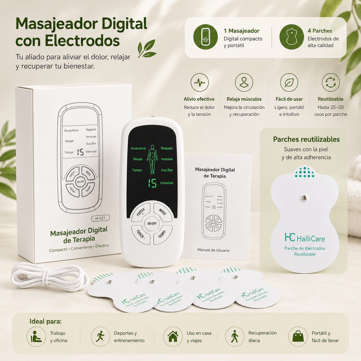 Masajeador EMS de Relajación Muscular