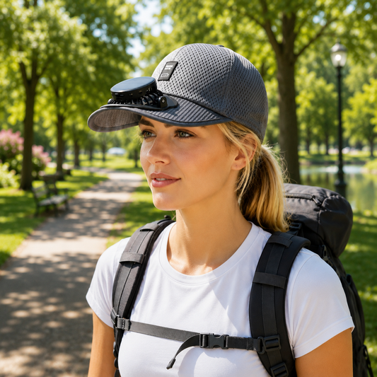 Gorra Solar con Ventilador Integrado 🧢☀️